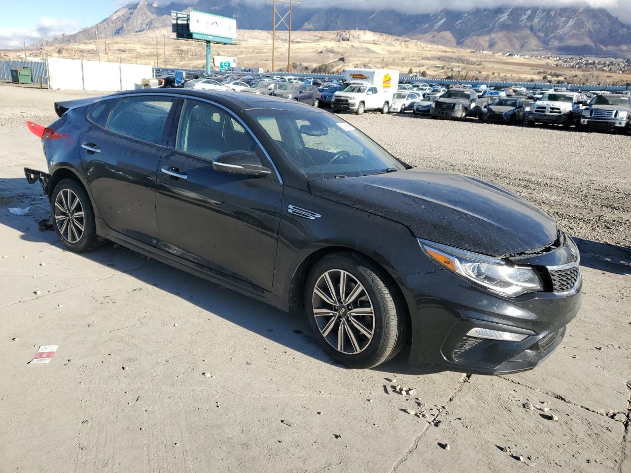 2019 KIA Optima VIN 5XXGT4L30KG338700 Copart auction photo, all over damage thumbnail 4