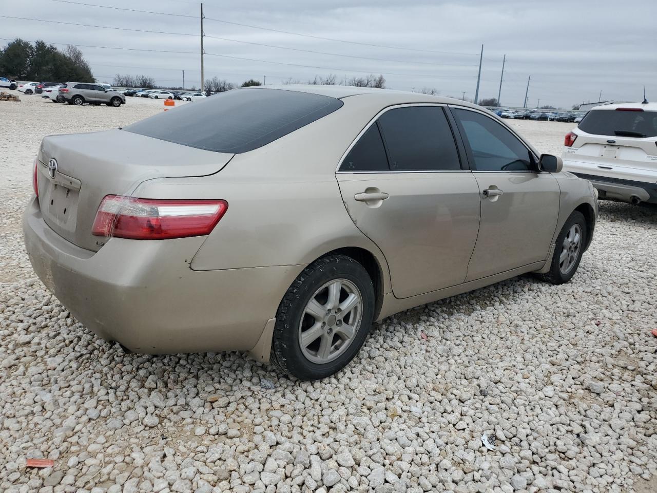 2007 Toyota Camry VIN 4T1BE46KX7U659213 Copart auction photo, rear end damage thumbnail 3