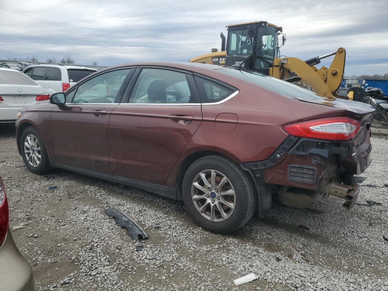 2016 Ford Fusion VIN 3FA6P0G76GR103898 Copart auction photo, rear end damage thumbnail 2