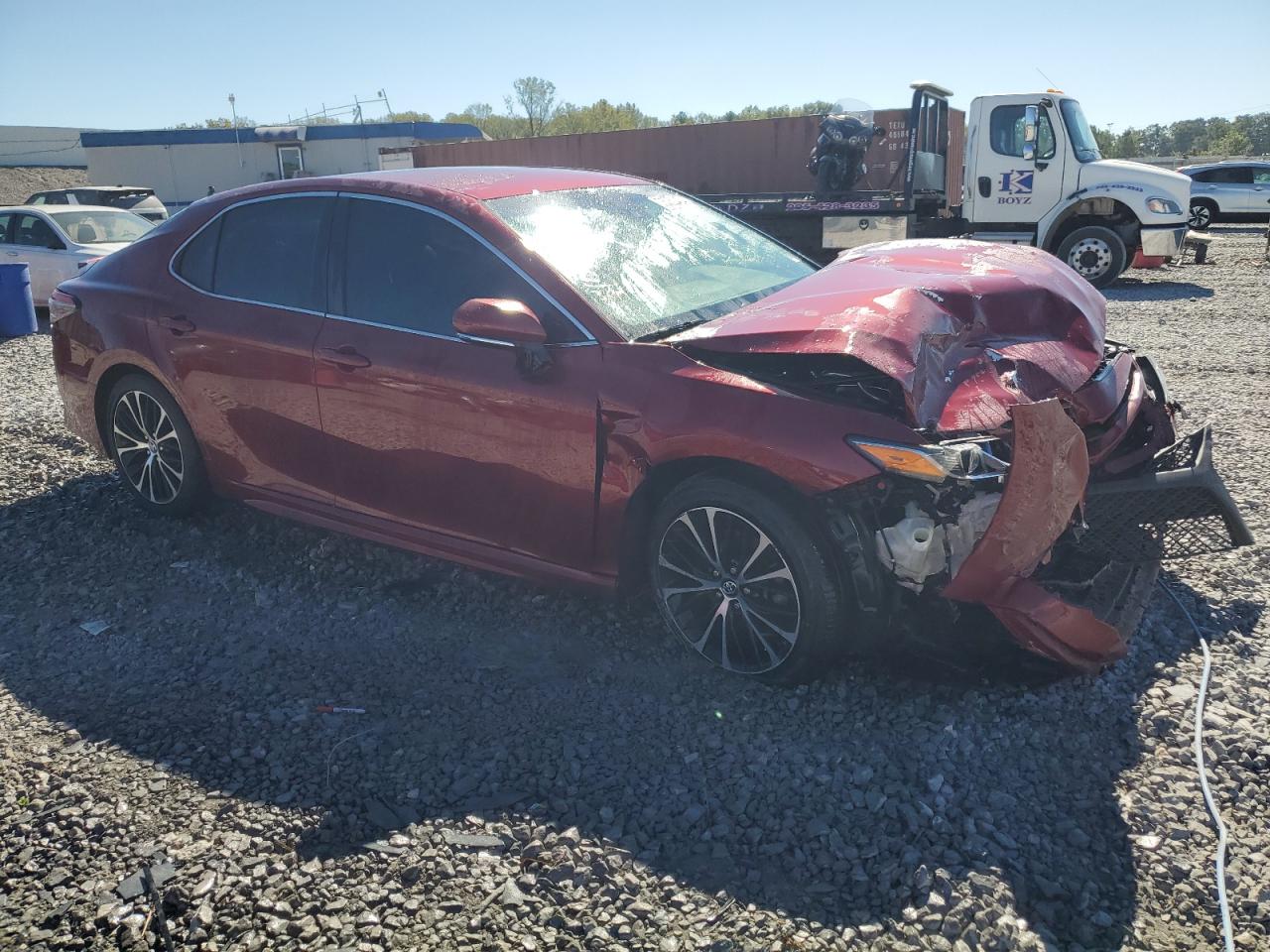 2018 Toyota Camry VIN 4T1B11HK9JU512069 Copart auction photo, front end damage thumbnail 4