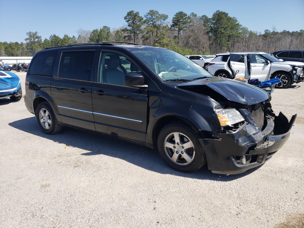 2008 Dodge Caravan VIN 2D8HN54P58R723516 Copart auction photo, front end damage thumbnail 4