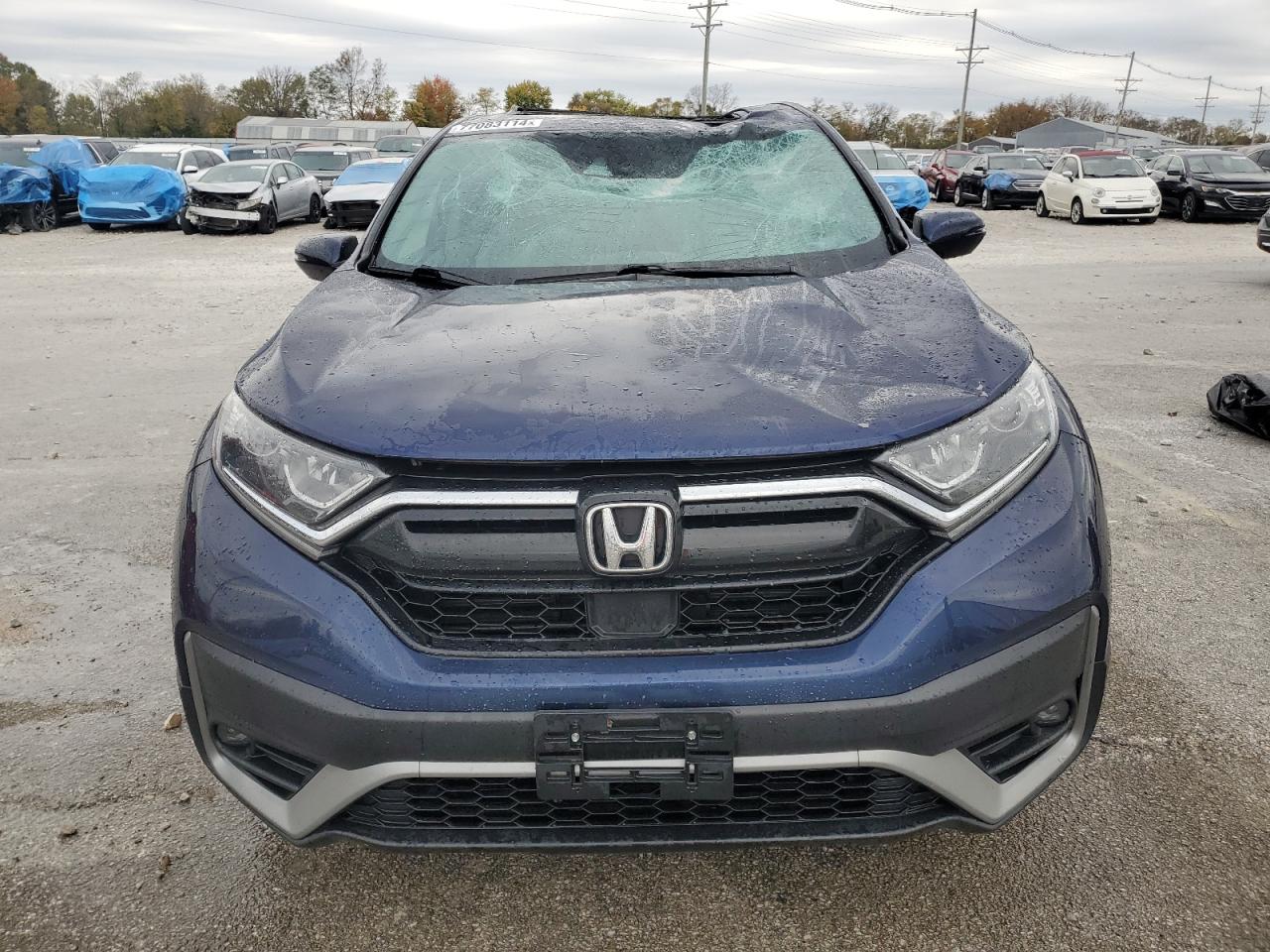 2020 Honda CR-V VIN 2HKRW1H88LH409876 Copart auction photo, top/roof damage thumbnail 5