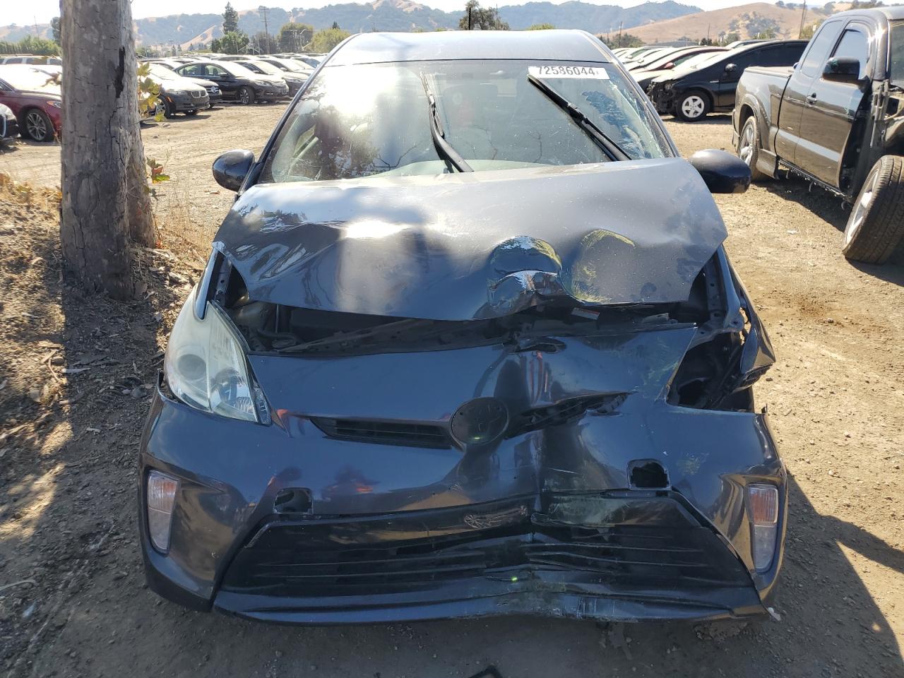 2014 Toyota Prius VIN JTDKN3DU9E0358147 Copart auction photo, front end damage thumbnail 5