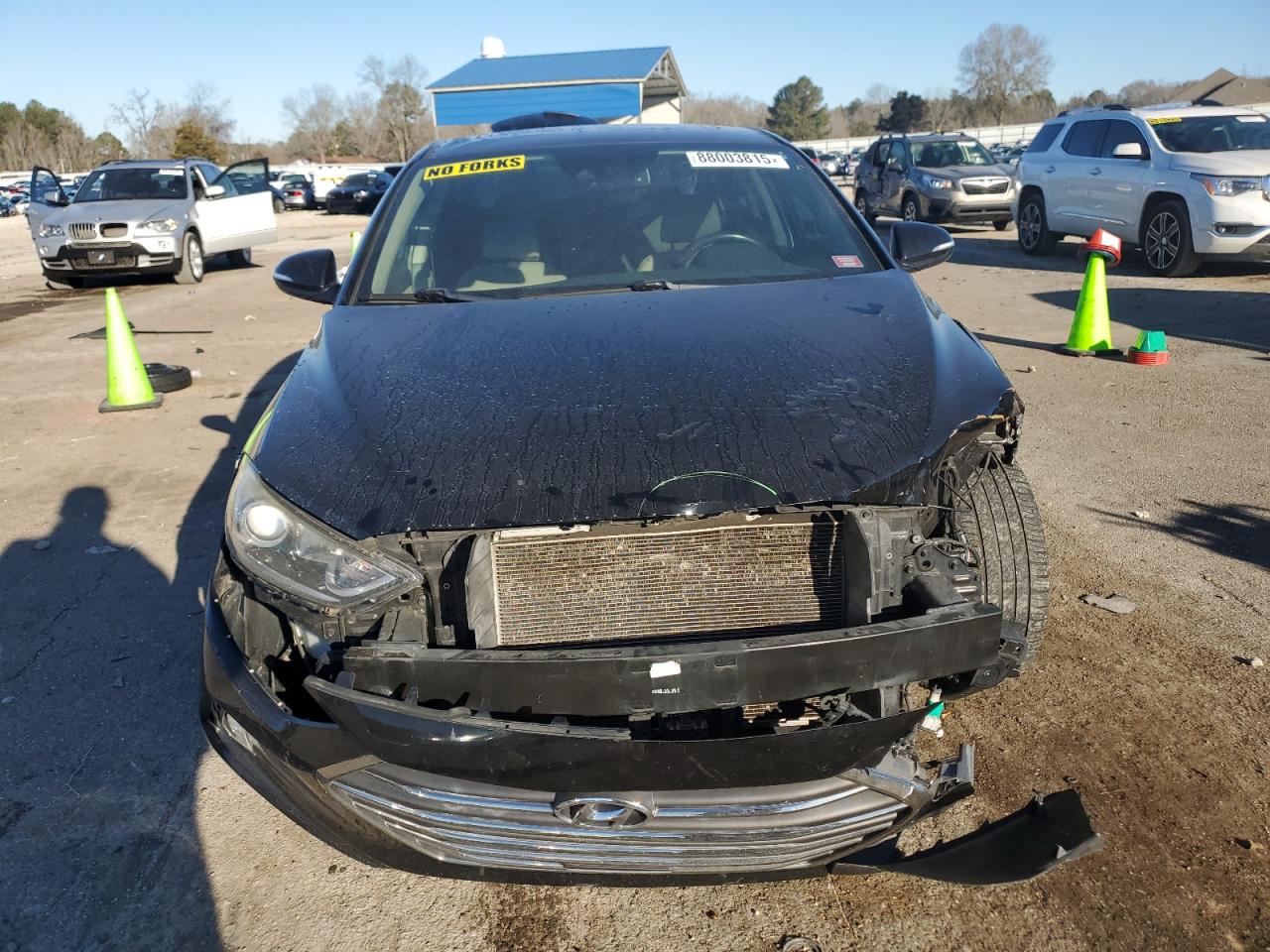 2017 Hyundai Elantra VIN KMHD84LF2HU153531 Copart auction photo, front end / minor dent/scratches damage thumbnail 5