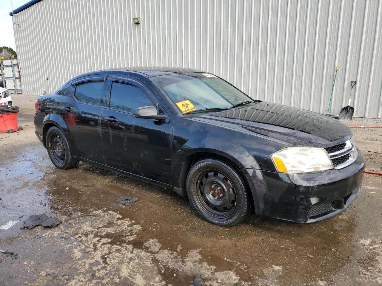 2014 Dodge Avenger VIN 1C3CDZAB6EN225513 Copart auction photo, burn damage thumbnail 4