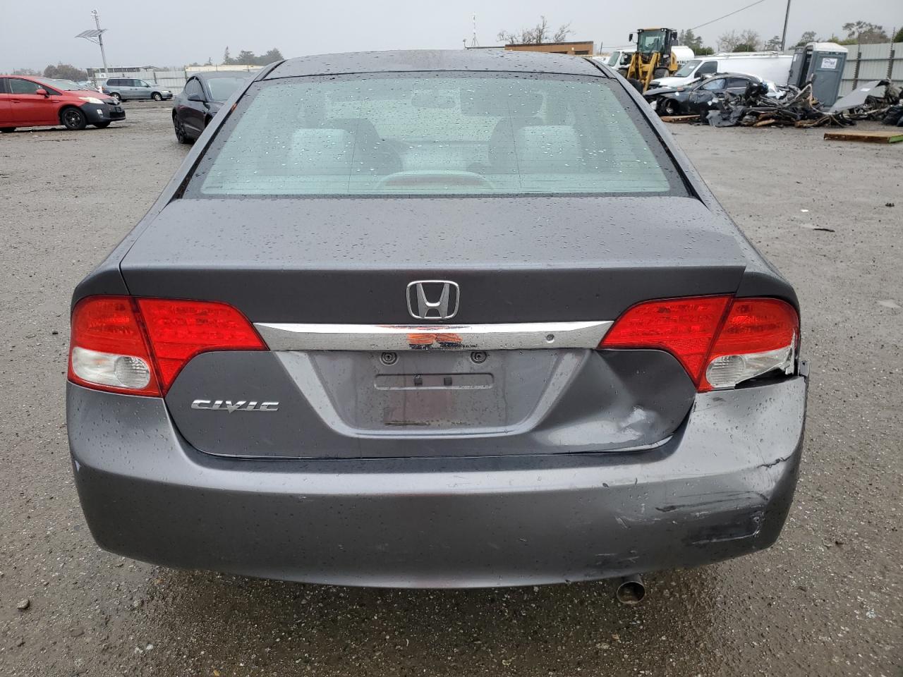 2011 Honda Civic VIN 2HGFA1F59BH300166 Copart auction photo, front end / rear end damage thumbnail 6