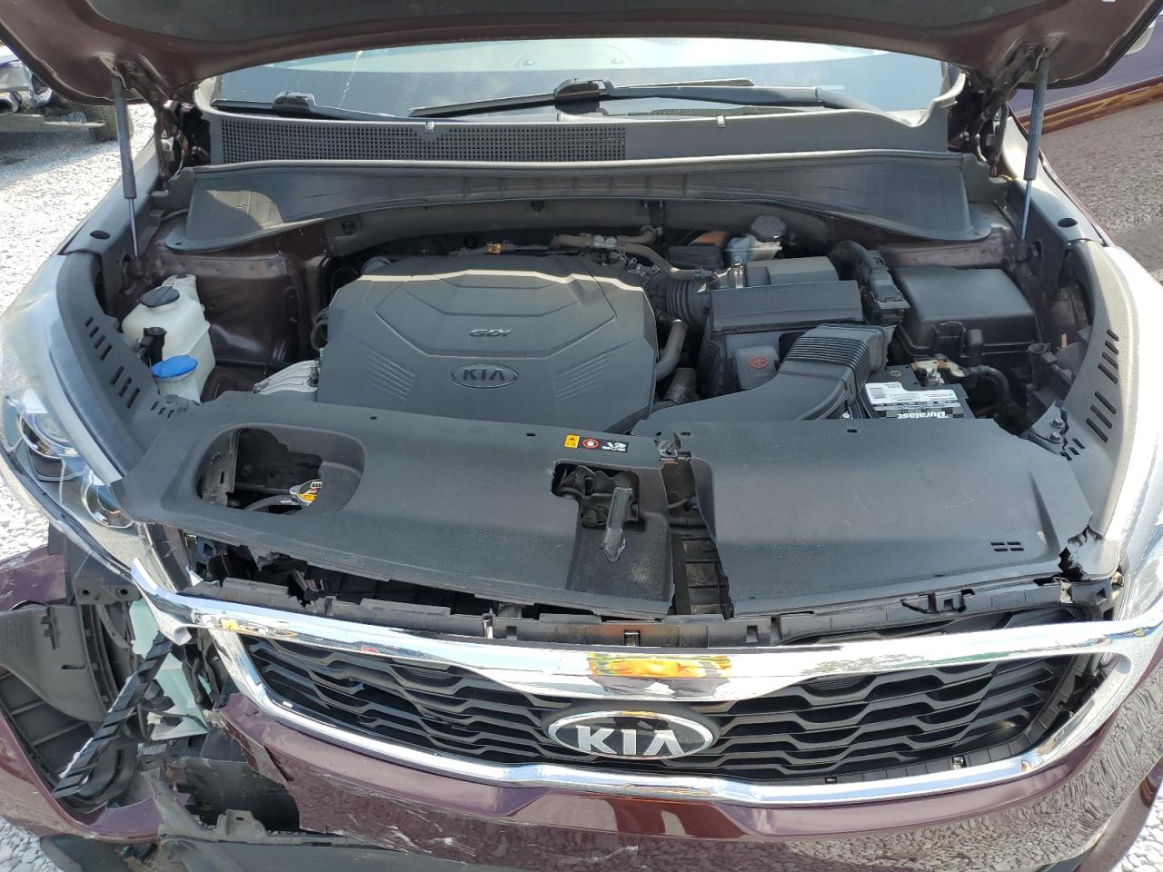 2019 KIA Sorento VIN 5XYPG4A51KG510575 Copart auction photo, front end damage thumbnail 12