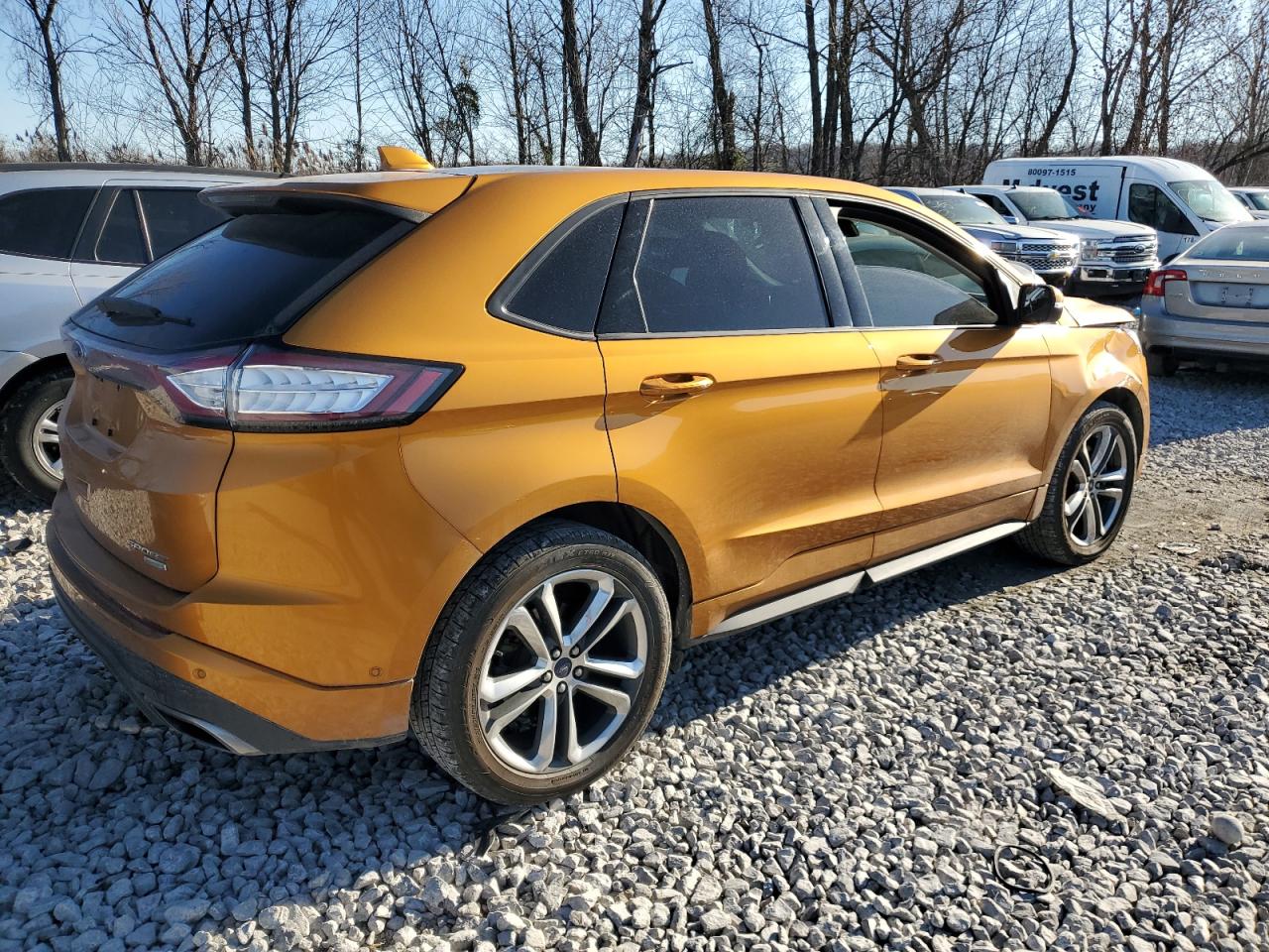 2015 Ford Edge VIN 2FMTK3APXFBB21383 Copart auction photo, front end damage thumbnail 3