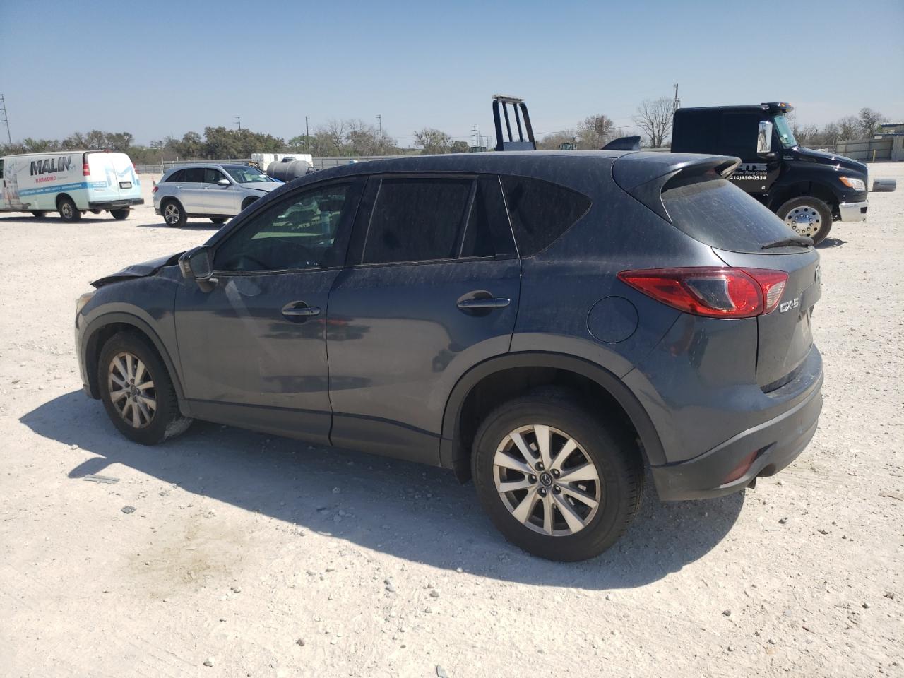 2013 Mazda CX-5 VIN JM3KE2BE6D0111213 Copart auction photo, front end / side damage thumbnail 2