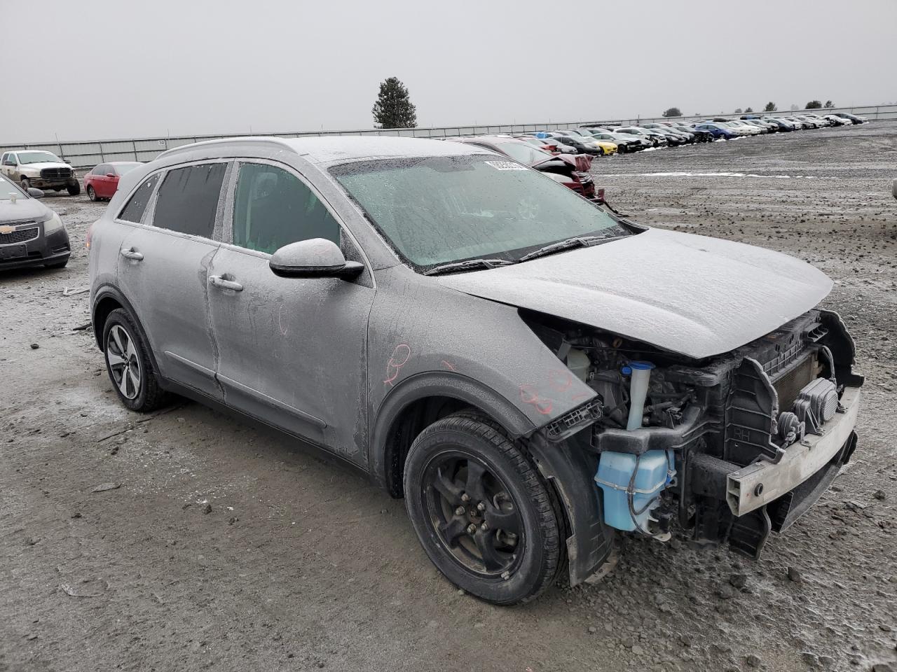 2018 KIA Niro VIN KNDCB3LC7J5202935 Copart auction photo, front end / minor dent/scratches damage thumbnail 4