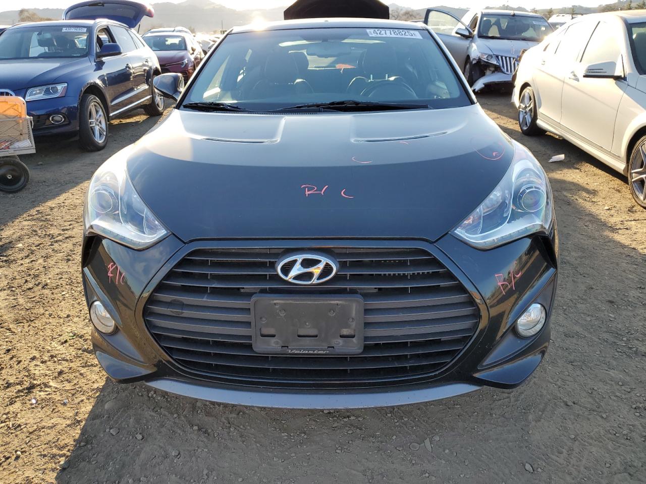 2013 Hyundai Veloster VIN KMHTC6AE9DU162284 Copart auction photo, side damage thumbnail 5