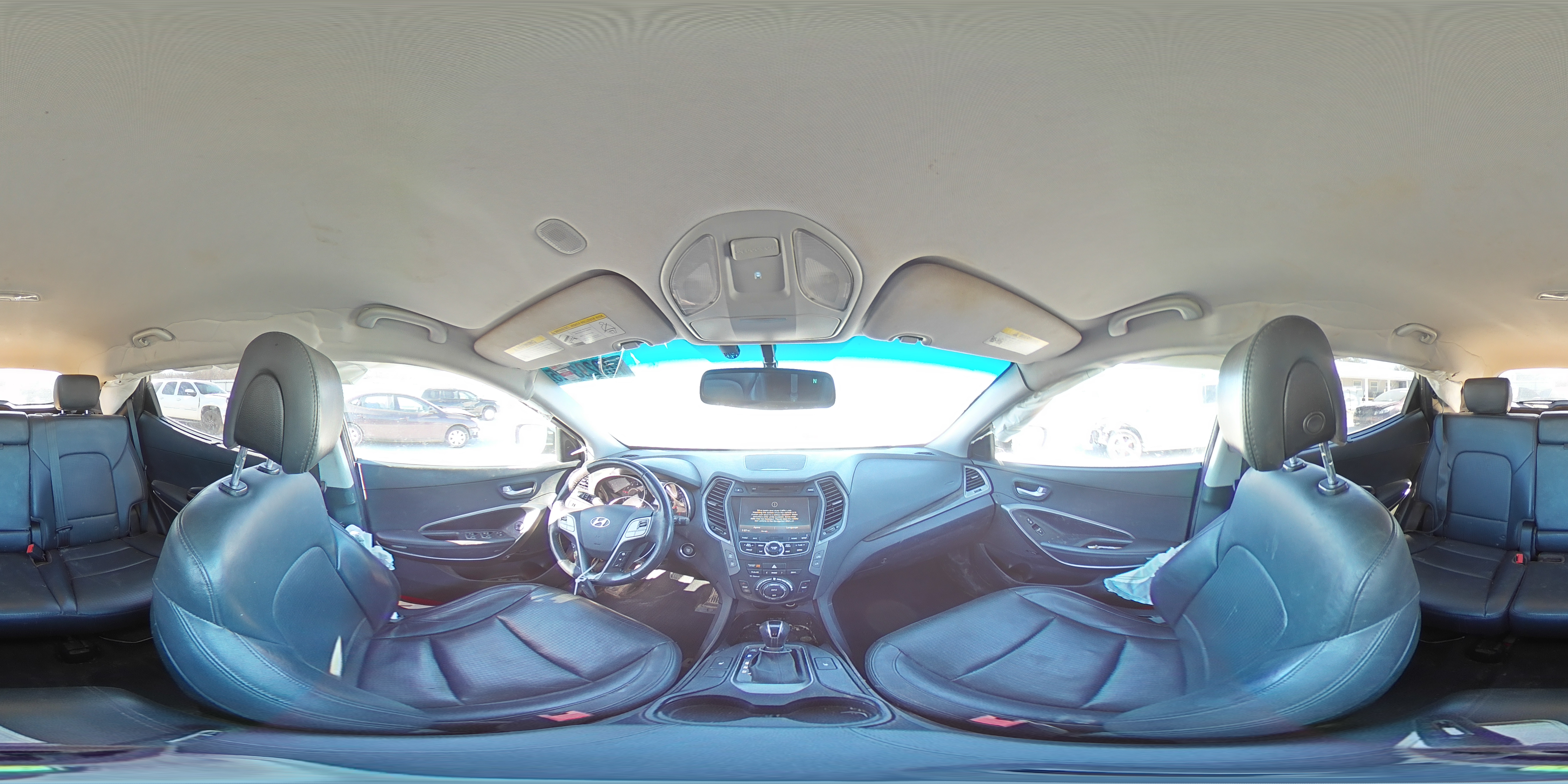 2014 Hyundai Santa Fe VIN 5XYZUDLA0EG208078 Copart auction photo, front end / undercarriage damage thumbnail 13