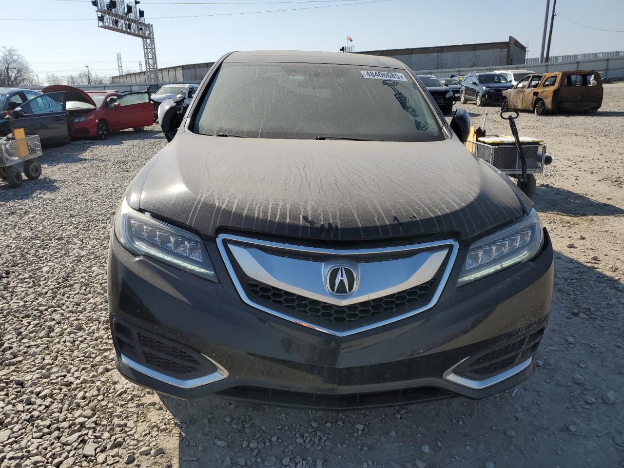 2018 Acura RDX VIN 5J8TB4H33JL010830 Copart auction photo, front end / side damage thumbnail 5