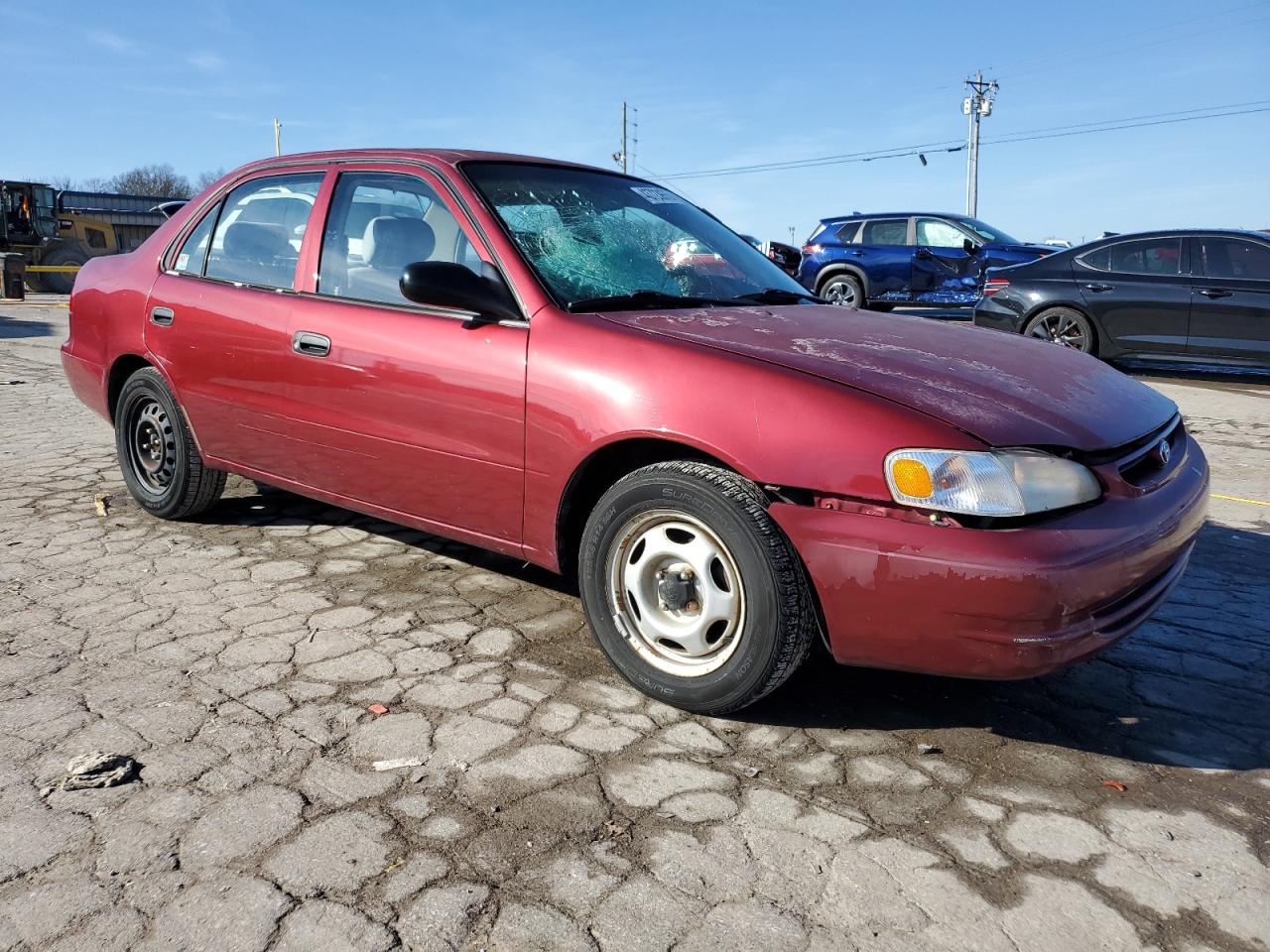 2000 Toyota Corolla VIN 2T1BR12E3YC315342 Copart auction photo, front end / side damage thumbnail 4