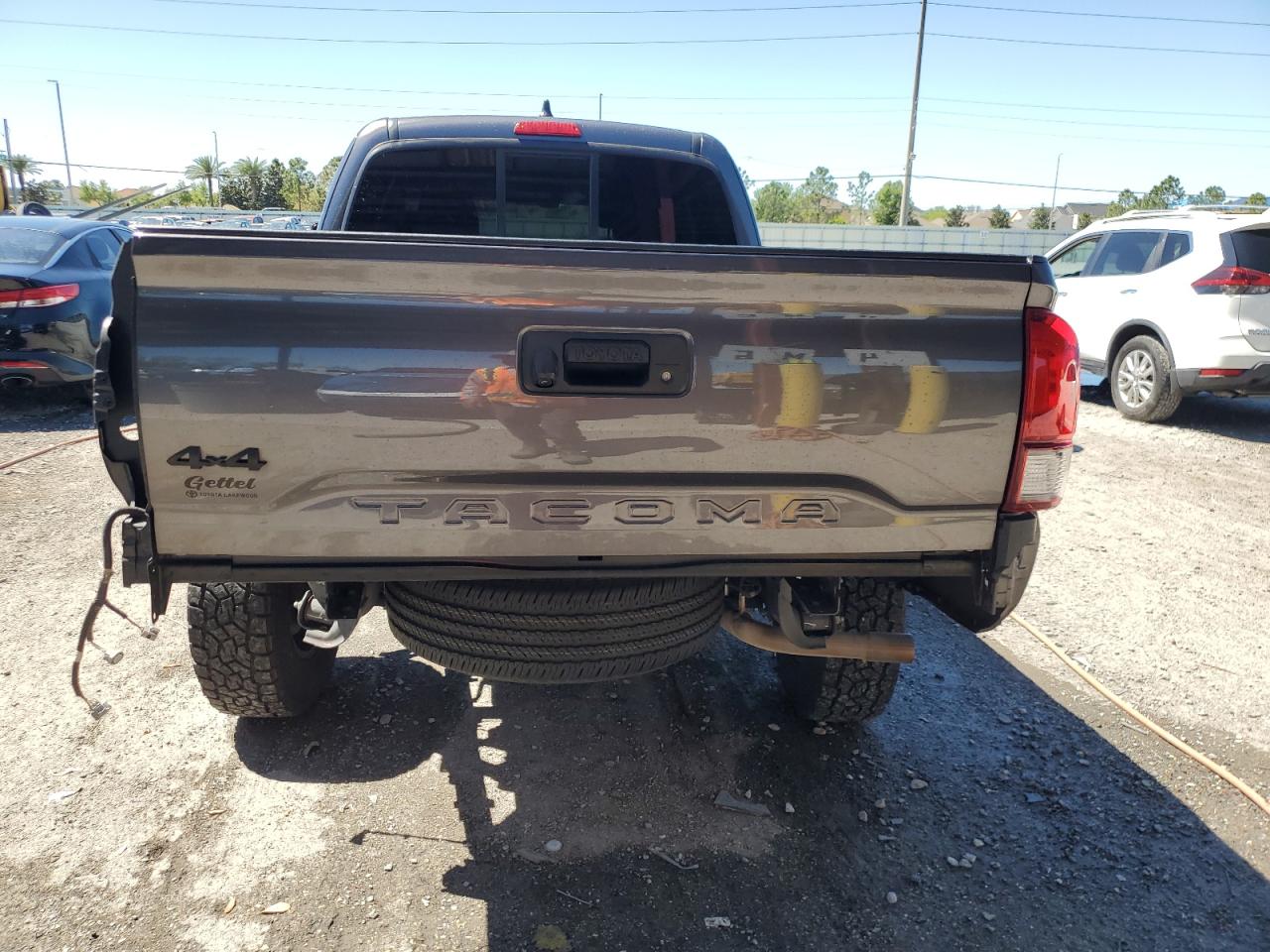 2022 Toyota Tacoma VIN 3TYSX5EN2NT015825 Copart auction photo, rear end damage thumbnail 6