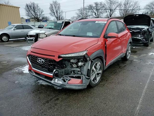 2020 Hyundai Kona VIN KM8K5CA50LU460886 Copart auction photo, front end damage thumbnail 11