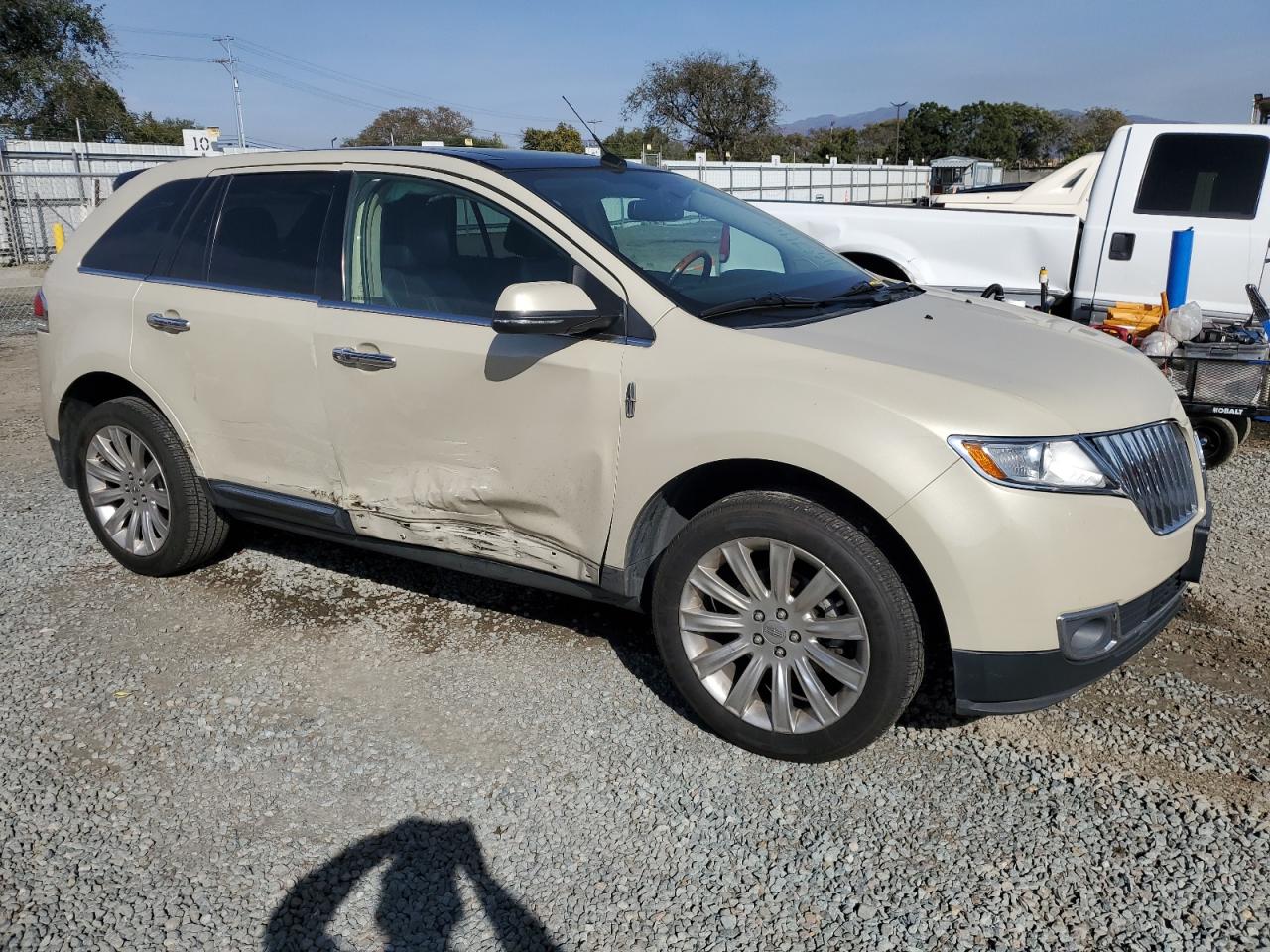 2015 Lincoln MKX VIN 2LMDJ6JK1FBL30819 Copart auction photo, side damage thumbnail 4