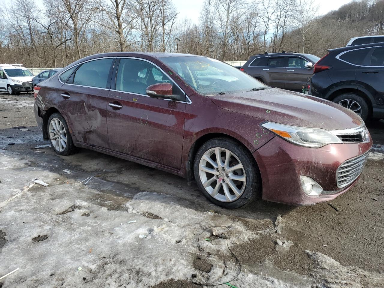 2014 Toyota Avalon VIN 4T1BK1EB1EU081587 Copart auction photo, rear end / side damage thumbnail 4