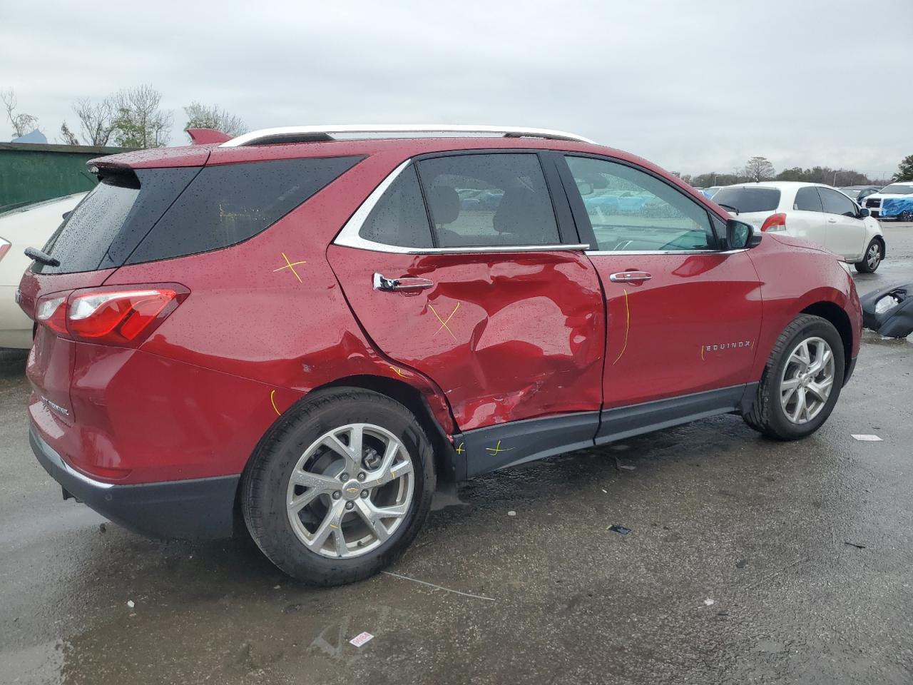 2020 Chevrolet Equinox VIN 2GNAXXEV3L6196287 Copart auction photo, front end / side damage thumbnail 3