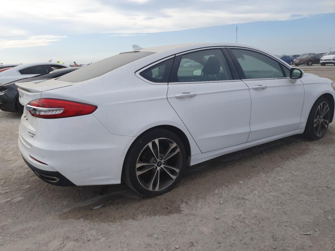2020 Ford Fusion VIN 3FA6P0D96LR118076 Copart auction photo, water/flood damage thumbnail 3