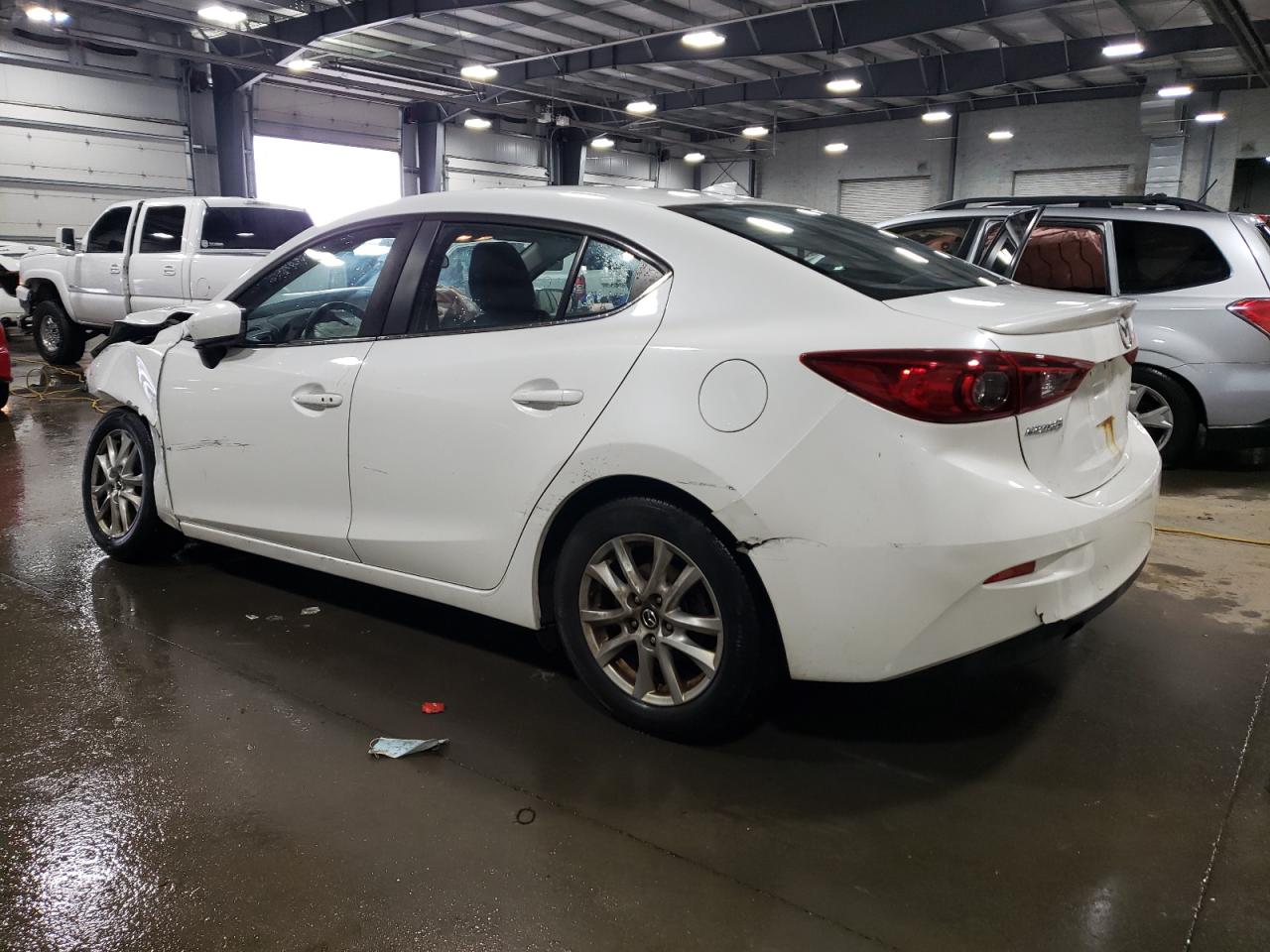 2014 Mazda 3 VIN JM1BM1W75E1124189 Copart auction photo, front end damage thumbnail 2