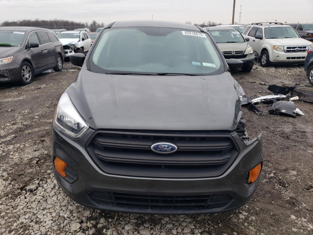 2017 Ford Escape VIN 1FMCU0F79HUD35585 Copart auction photo, front end / all over damage thumbnail 5