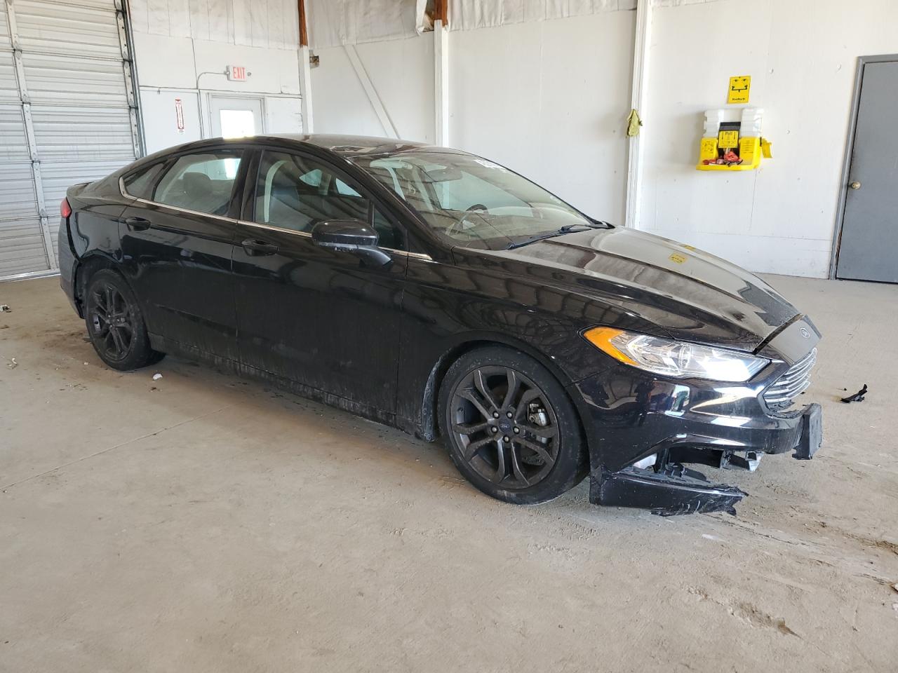 2018 Ford Fusion VIN 3FA6P0T94JR136588 Copart auction photo, front end / undercarriage damage thumbnail 4