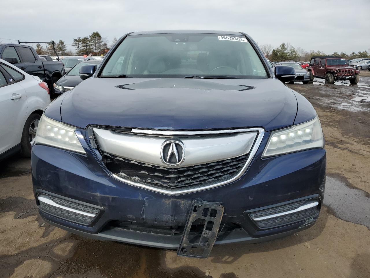 2014 Acura MDX VIN 5FRYD4H4XEB043242 Copart auction photo, front end damage thumbnail 5