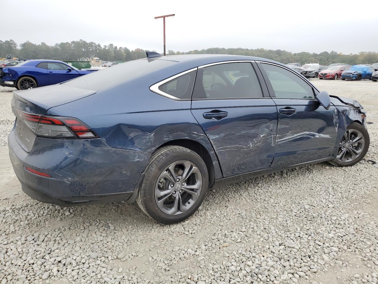 2024 Honda Accord VIN 1HGCY2F69RA028868 Copart auction photo, front end / side damage thumbnail 3