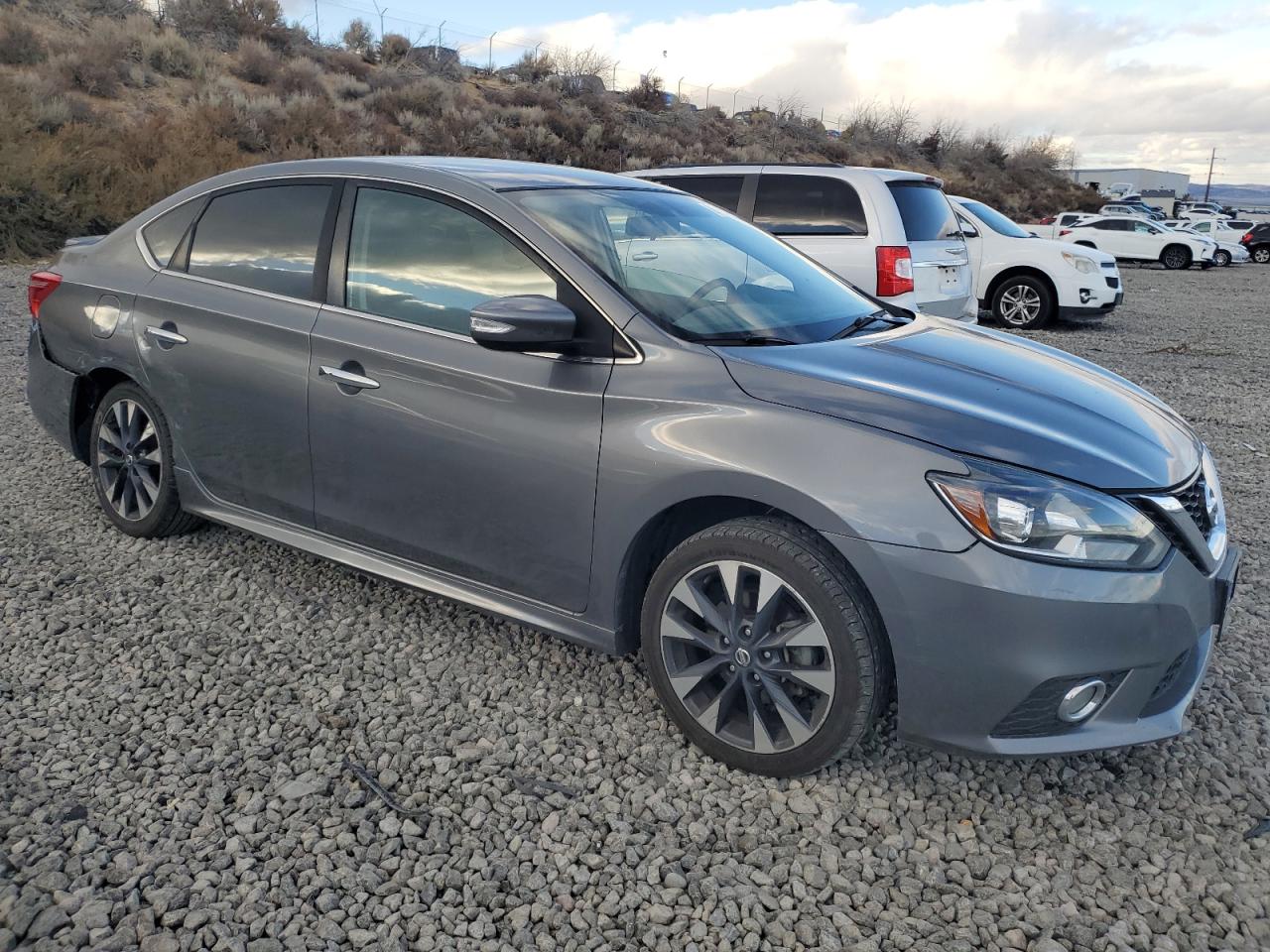 2017 Nissan Sentra VIN 3N1AB7AP1HY260818 Copart auction photo, rear end / side damage thumbnail 4