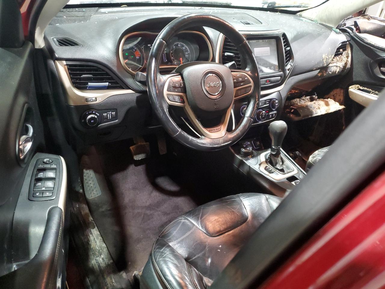 2017 Jeep Grand Cherokee VIN 1C4PJMCB9HW575593 Copart auction photo, side / front end damage thumbnail 8