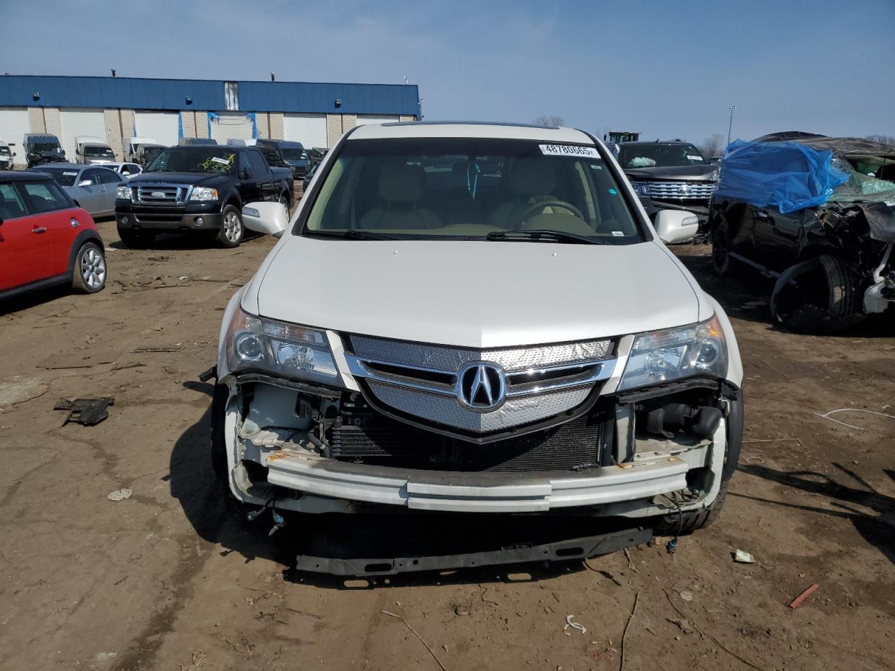 2007 Acura MDX VIN 2HNYD28207H502578 Copart auction photo, front end damage thumbnail 5