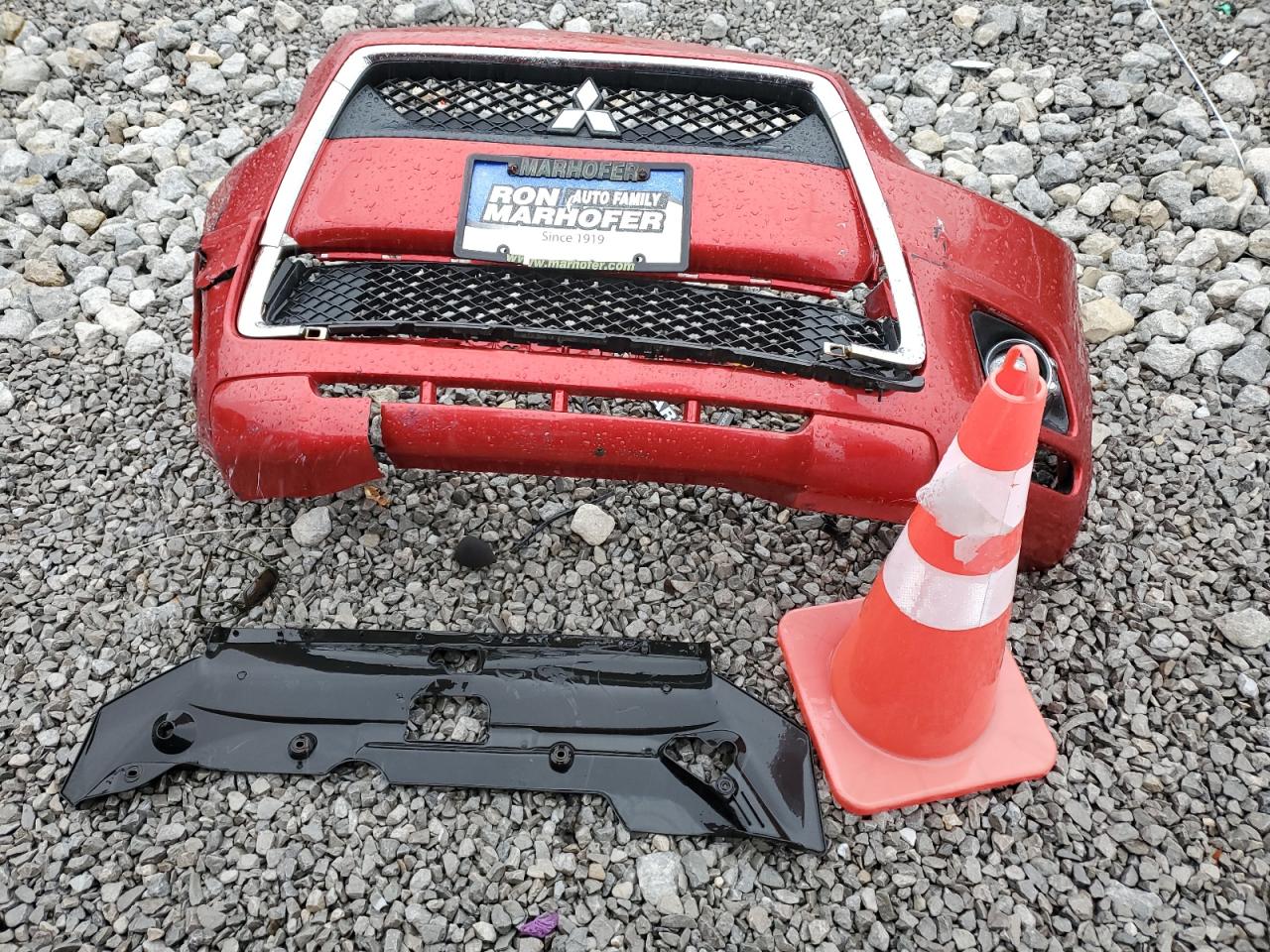 2011 Mitsubishi Outlander VIN JA4AP4AU1BZ004477 Copart auction photo, front end / undercarriage damage thumbnail 13