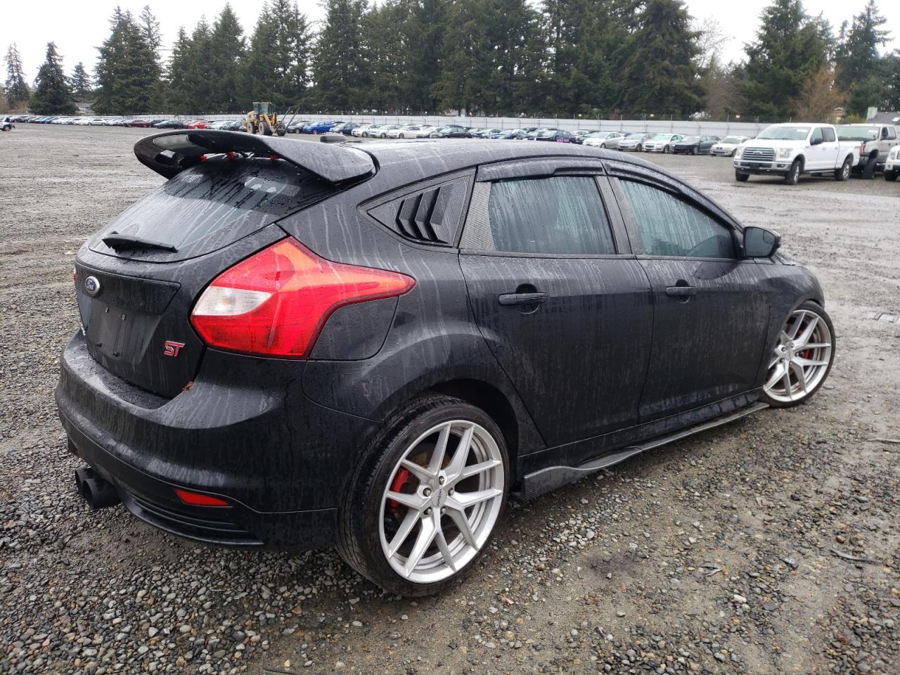 2014 Ford Focus VIN 1FADP3L92EL419679 Copart auction photo, front end / undercarriage damage thumbnail 3