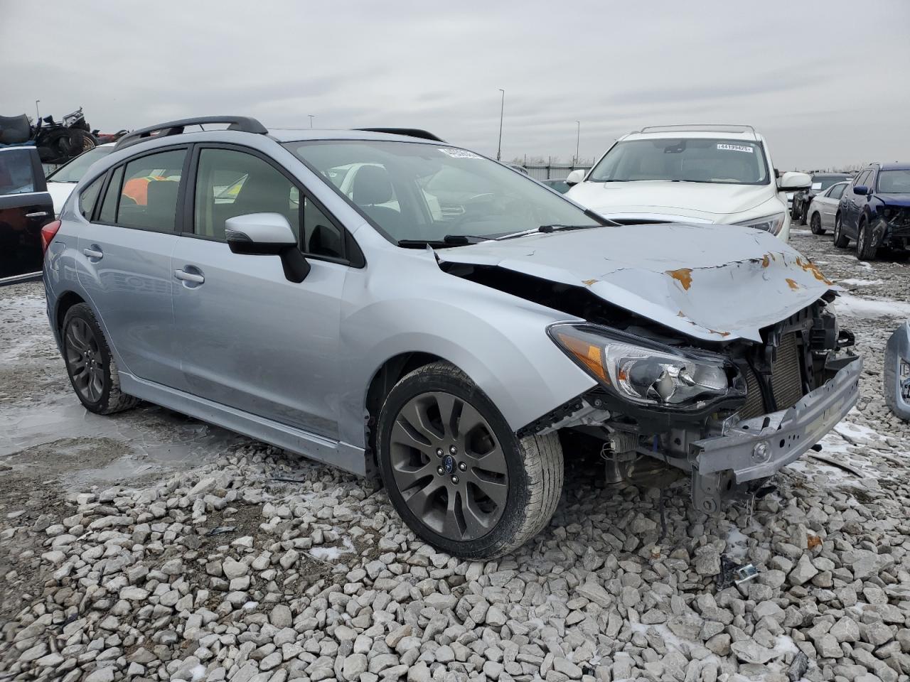 2015 Subaru Impreza VIN JF1GPAU63F8306494 Copart auction photo, frame damage damage thumbnail 4