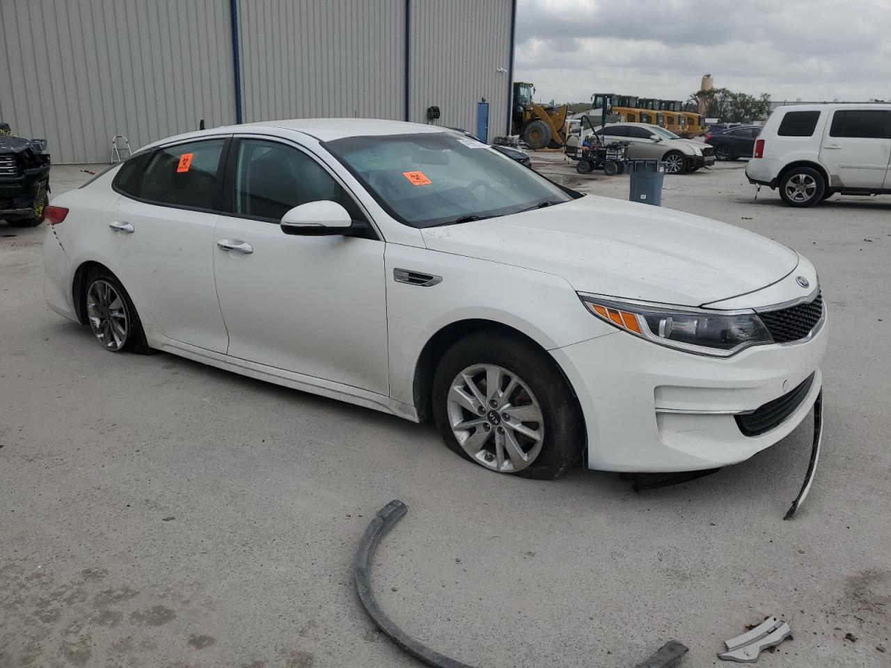 2016 KIA Optima VIN KNAGT4L39G5093131 Copart auction photo, side / rear end damage thumbnail 4