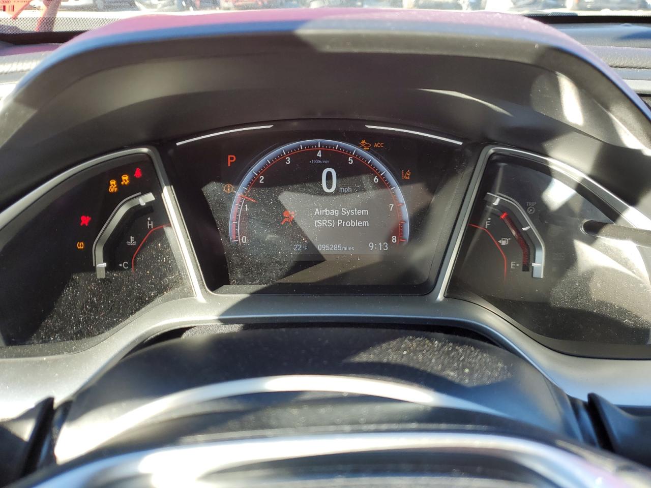 2019 Honda Civic VIN 2HGFC2F86KH512842 Copart auction photo, front end / minor dent/scratches damage thumbnail 9
