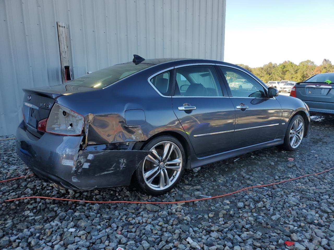 2010 Infiniti M VIN JN1CY0AP6AM910007 Copart auction photo, front end / rear end damage thumbnail 3