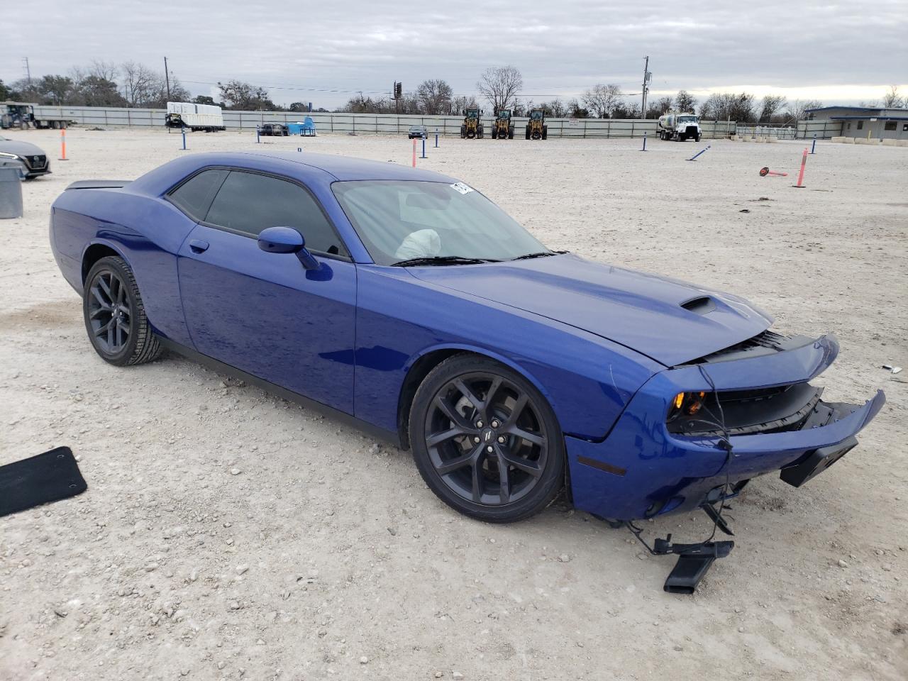 2021 Dodge Challenger VIN 2C3CDZJG9MH572837 Copart auction photo, front end / side damage thumbnail 4