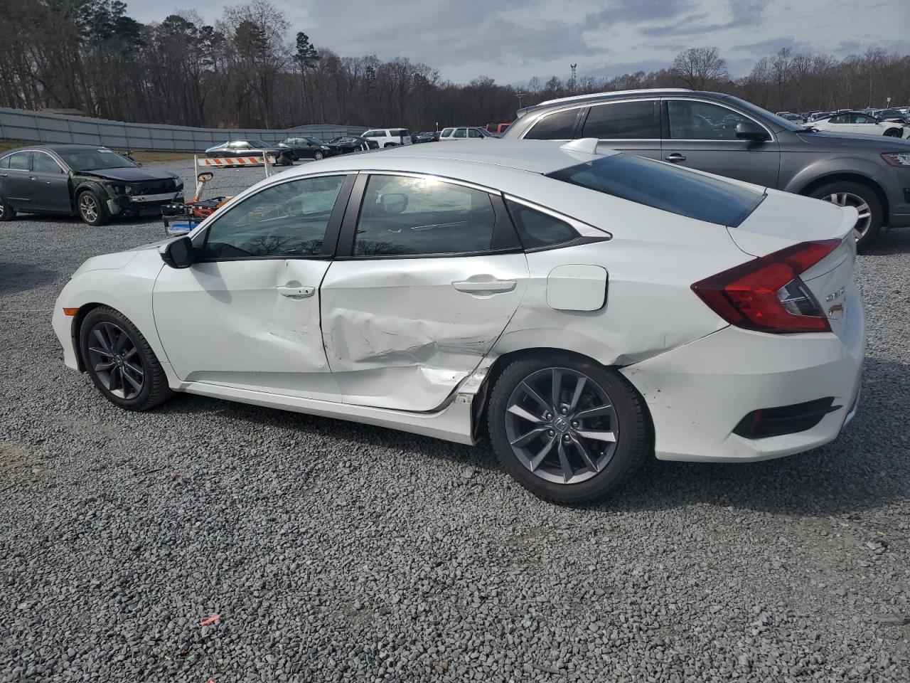 2020 Honda Civic VIN 19XFC1F39LE003970 Copart auction photo, side damage thumbnail 2