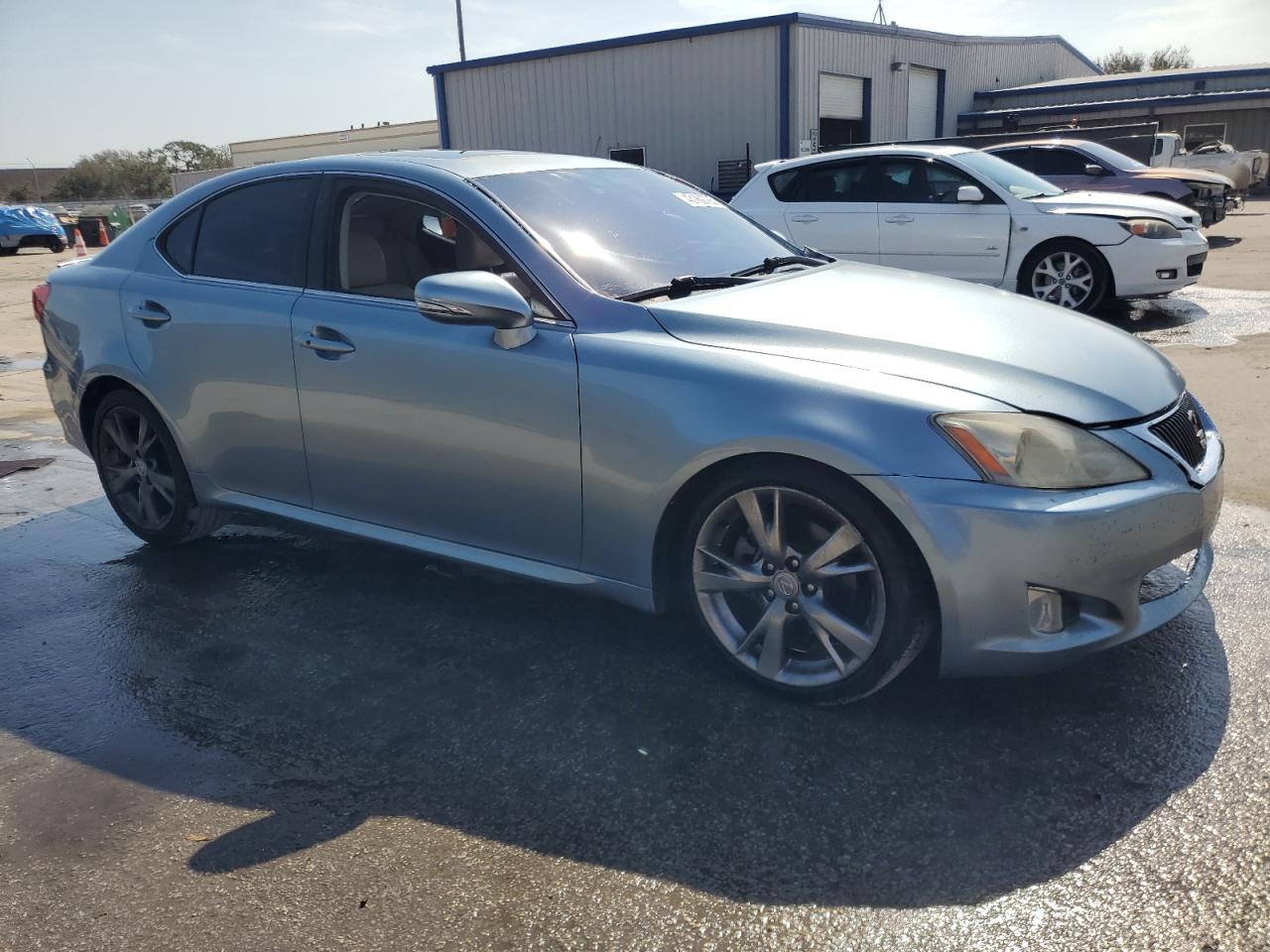 2009 Lexus IS VIN JTHBK262495097757 Copart auction photo, front end / side damage thumbnail 4