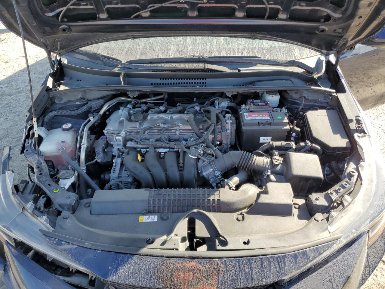 2022 Toyota Corolla VIN 5YFEPMAE3NP284014 Copart auction photo, front end / side damage thumbnail 12