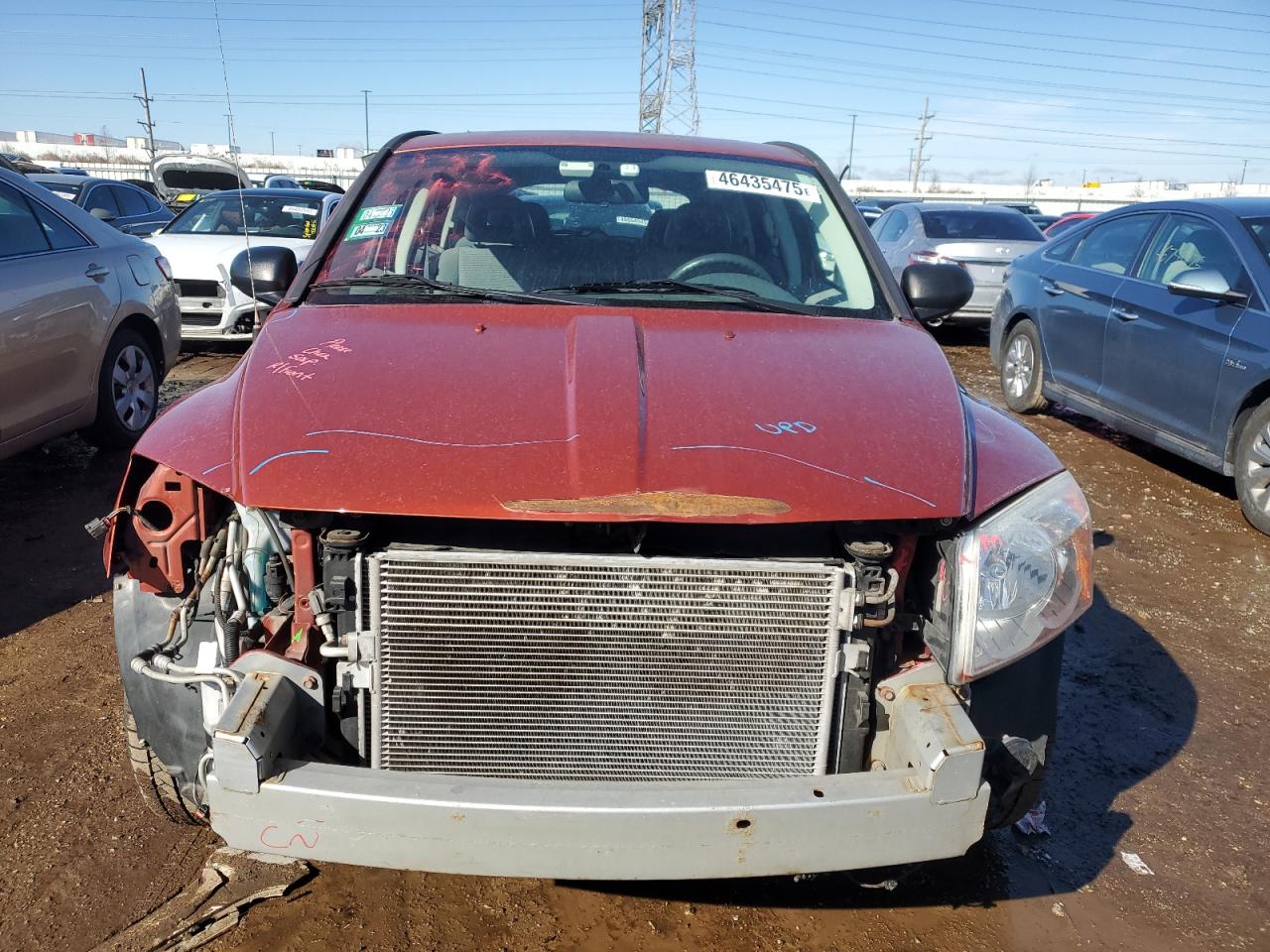 2007 Dodge Caliber VIN 1B3HE78K47D153293 Copart auction photo, front end damage thumbnail 5