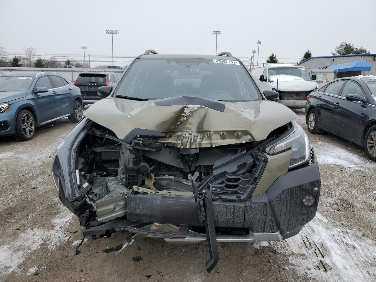 2024 Subaru Forester VIN JF2SKAJC9RH456175 Copart auction photo, front end / side damage thumbnail 5