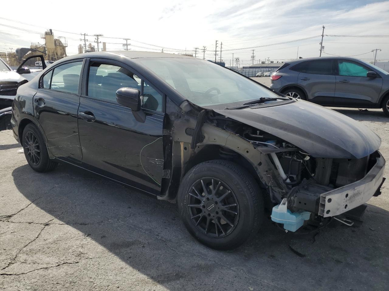 2014 Honda Civic VIN 19XFB2F56EE200379 Copart auction photo, front end / rear end damage thumbnail 4