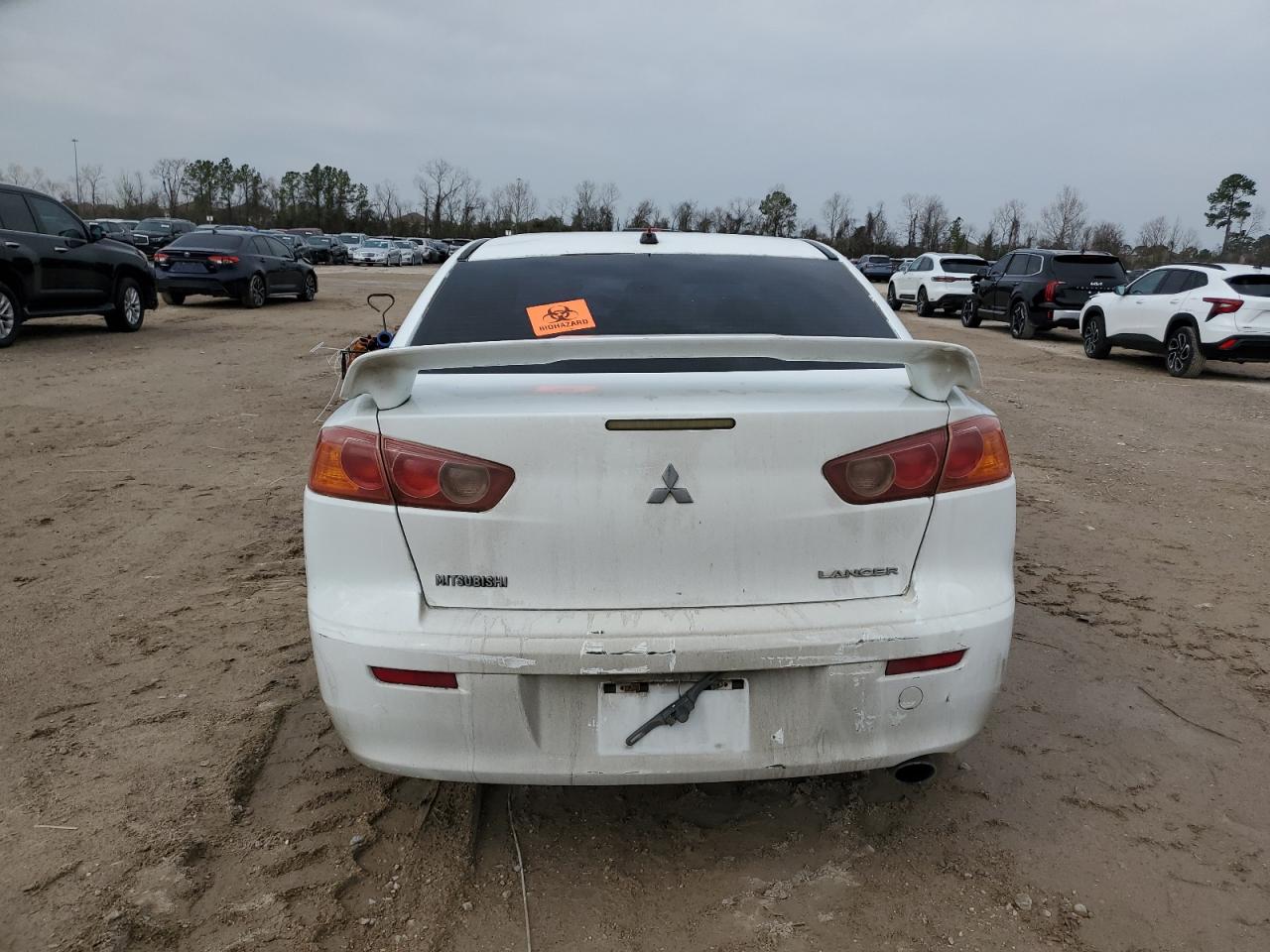 2008 Mitsubishi Lancer VIN JA3UH6U6HU027661 Copart auction photo, biohazard/chemical / all over damage thumbnail 6