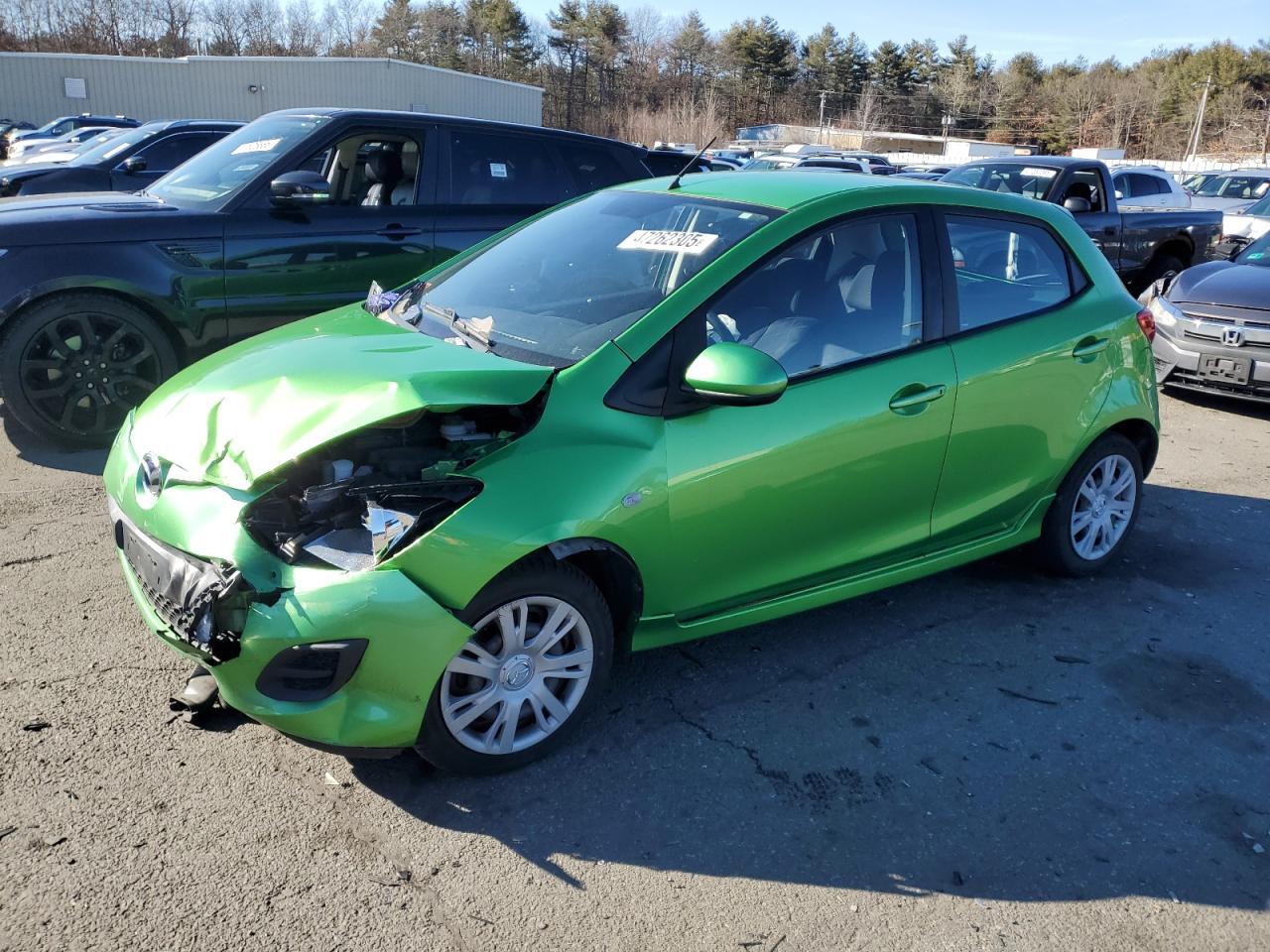 2011 Mazda 2 VIN JM1DE1HZ0B0122033 - Copart auction photo