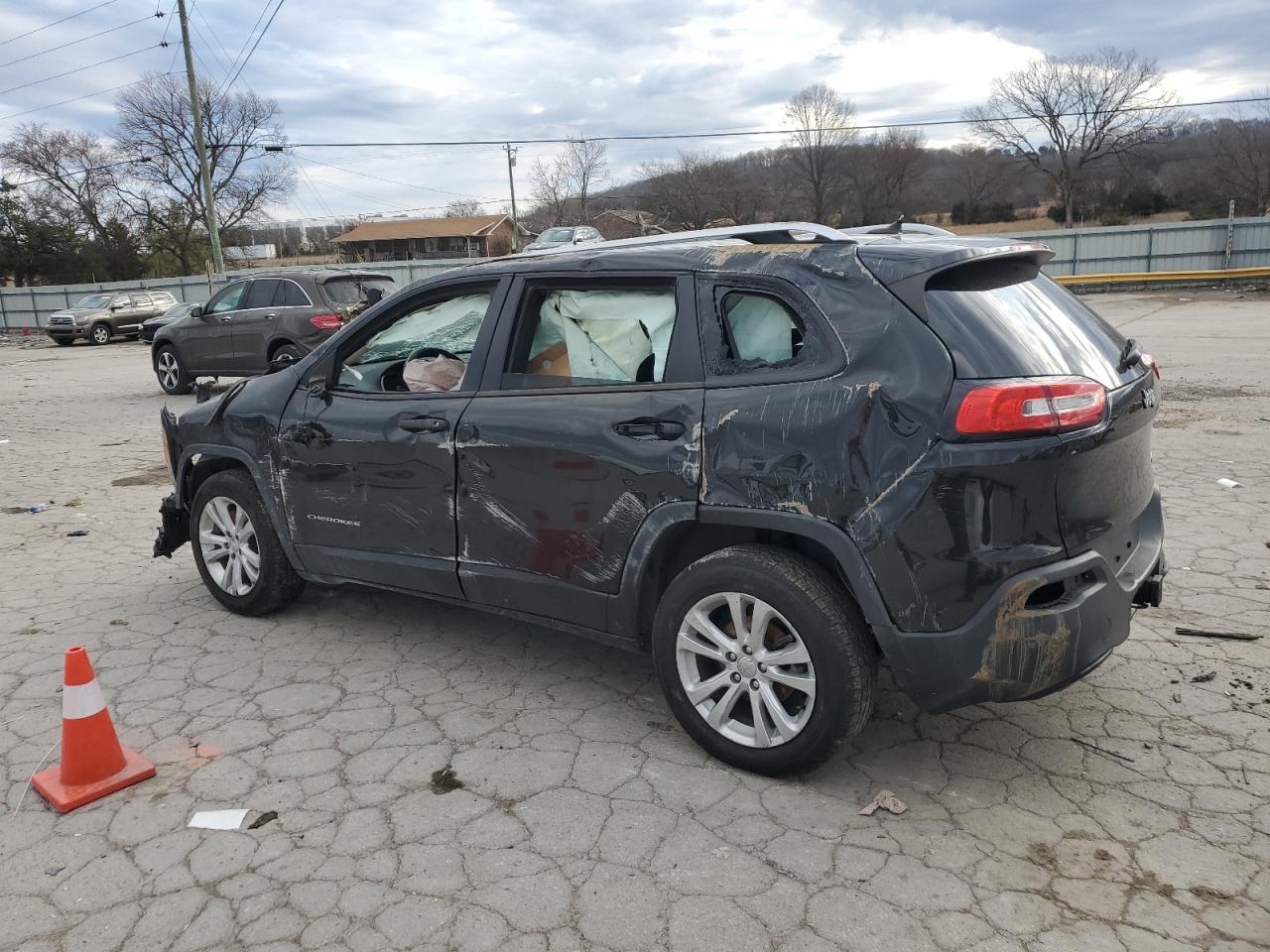 2015 Jeep Grand Cherokee VIN 1C4PJLAB6FW731857 Copart auction photo, burn - engine / front end damage thumbnail 2