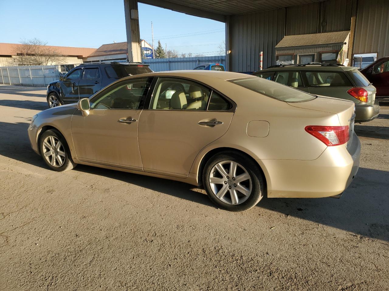 2007 Lexus ES VIN JTHBJ46G872025288 Copart auction photo, front end / side damage thumbnail 2