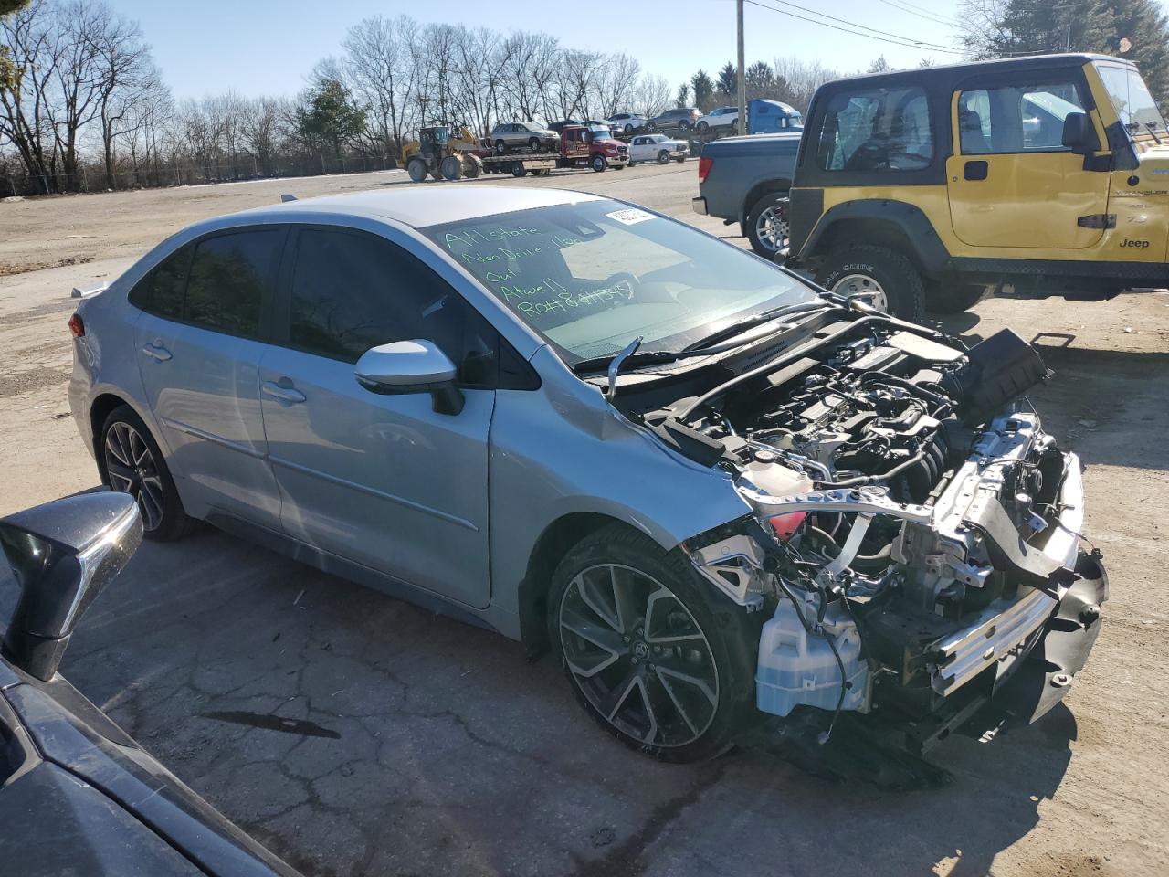 2022 Toyota Corolla VIN 5YFS4MCE0NP127839 Copart auction photo, front end damage thumbnail 4